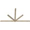 Ekena Millwork Kennewick Rough Sawn Timber Gable Bracket, Douglas Fir, 108"W x 63"H x 2"D x 4"F, 14/12 Pitch GBW108X63X0204KEN00RDF - alternate 5
